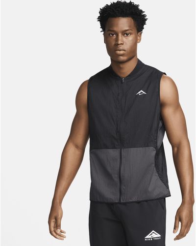 Nike Trail Aireez Running Gilet Polyester - Black