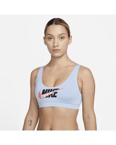 Nike Scoop-neck Bikini Swim Top - Blue