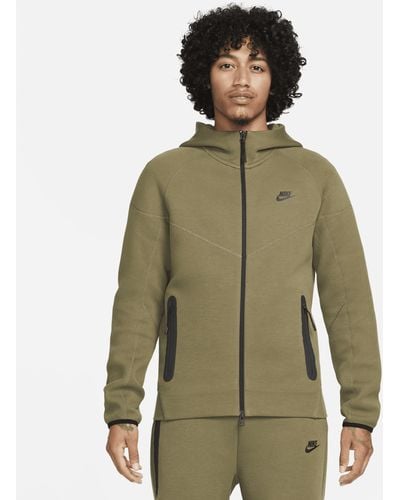 Nike Tech Camo Zip Hoodie in Gray for Men | Lyst