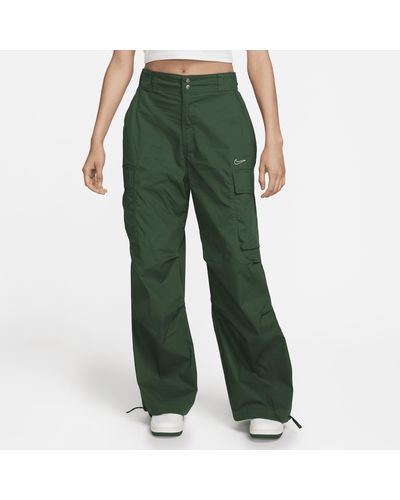 Nike Sportswear High-waisted Loose Woven Cargo Pants - Green