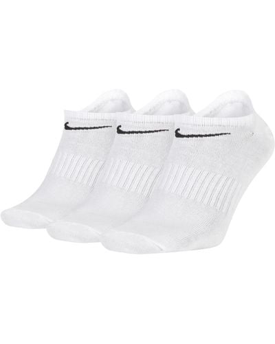 Nike Sneakersokken Met Middenvoetelastiek (3 Paar) - Wit