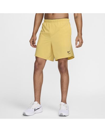Nike Challenger 18cm (approx.) Brief-lined Running Shorts - Yellow
