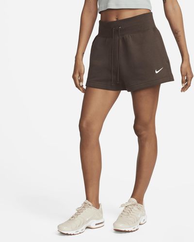 Nike Sportswear Phoenix Fleece High-waisted Shorts - Natural