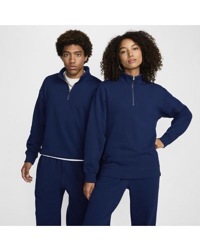 Nike Wool Classics 1/4-zip Top - Blue