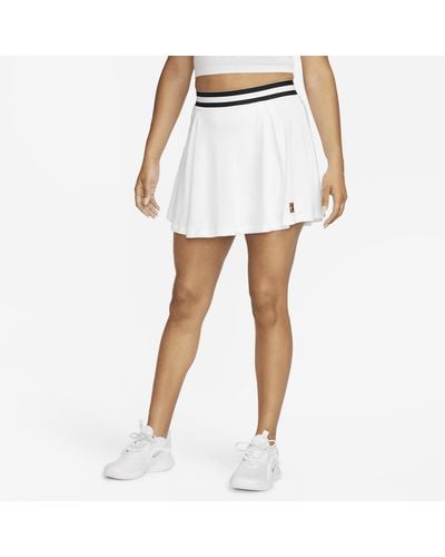 Nike Court Dri-fit Heritage Tennis Skirt 50% Recycled Polyester - White