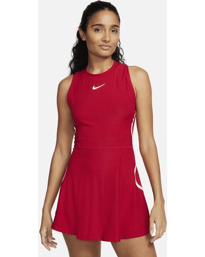 Nike Court Slam Dri-fit Tennis Dress - Red