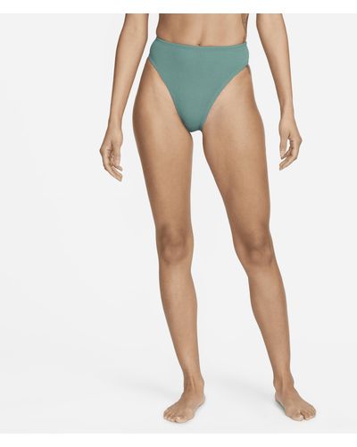 Nike High-waisted Bikini Swim Bottom - Blue