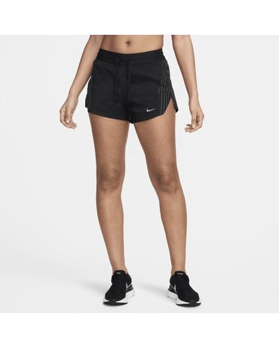 Nike Shorts a vita media con slip foderati 8 cm running division - Nero
