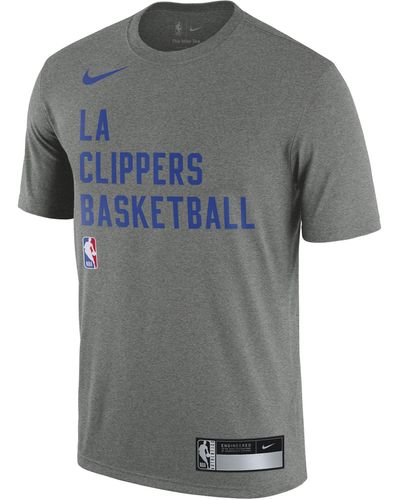 Nike Dallas Mavericks Dri-fit Nba Practice T-shirt - Gray