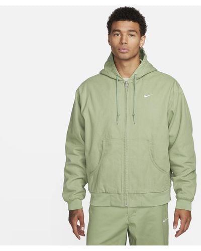Nike Life Padded Hooded Jacket Cotton - Green