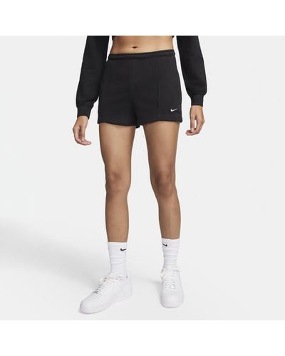 Nike Sportswear Chill Terry High-waisted Slim 2" French Terry Shorts - Black