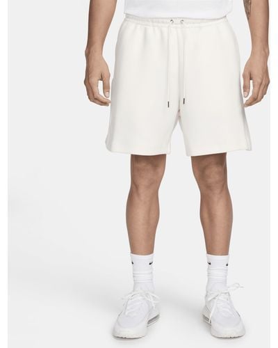 Nike Shorts in fleece sportswear tech fleece reimagined - Bianco