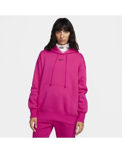 Nike Sportswear Phoenix Fleece Oversized Hoodie - Roze