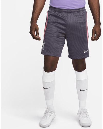Nike Shorts da calcio in maglia dri-fit liverpool fc strike da uomo - Blu