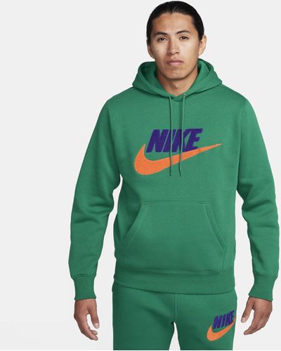 Nike Club Fleece Pullover Hoodie - Green