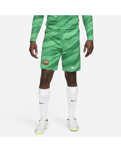 Nike Shorts da calcio dri-fit fc barcelona 2023/24 stadium goalkeeper - Verde