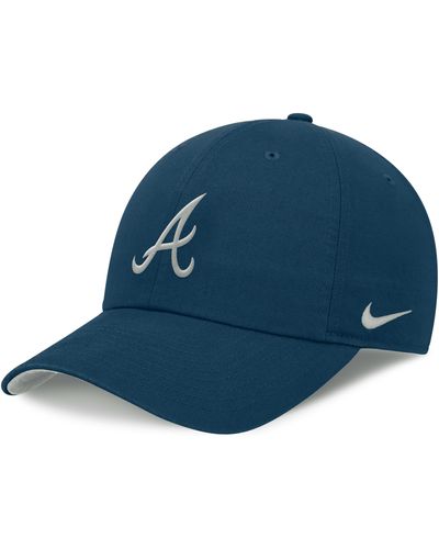 Nike Atlanta Braves Club Mlb Adjustable Hat - Blue
