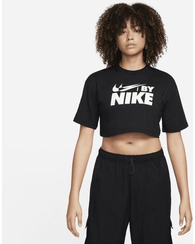 Nike Sportswear Cropped T-shirt Cotton - Black