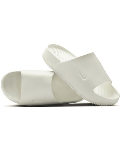 Nike Calm Slides - White