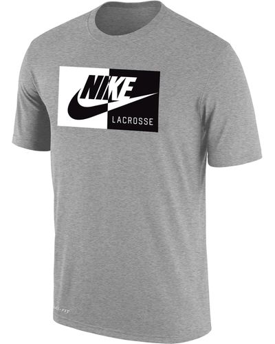 Nike Swoosh Lacrosse T-shirt - Gray