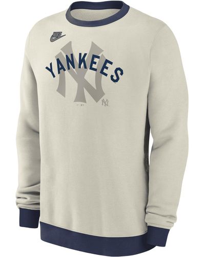 Nike New York Yankees Cooperstown Mlb Pullover Crew - Gray