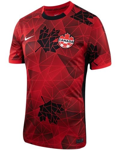 Nike Canada 2023 Stadium Home Dri-fit Soccer Jersey - Red