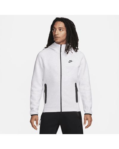 Nike Sportswear Tech Fleece Windrunner Hoodie Met Rits - Naturel