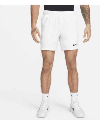 Nike Court Advantage Dri-fit 7" Tennis Shorts - White