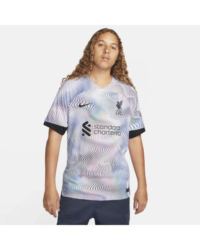 Nike Liverpool F.c. 2022/23 Match Away Dri-fit Adv Football Shirt 50% Recycled Polyester - Blue