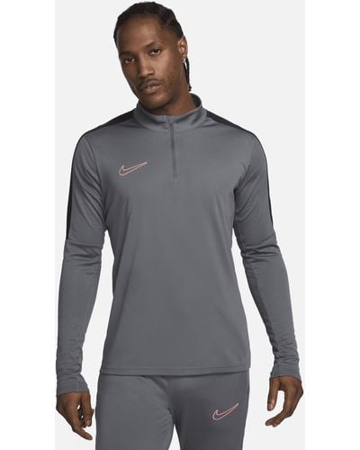 Nike Maglia da calcio dri-fit con zip a metà lunghezza academy - Bianco