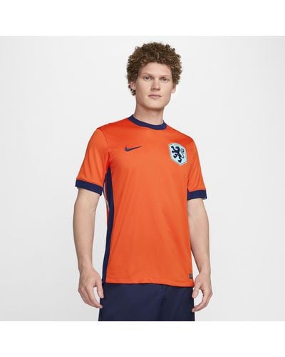 Nike Netherlands ( Team) 2024/25 Stadium Home Dri-fit Football Replica Shirt - Orange