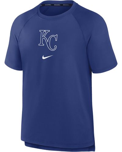 Nike Kansas City Royals Authentic Collection Pregame Dri-fit Mlb T-shirt - Blue