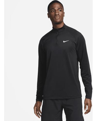 Nike Ready Dri-fit 1/4-zip Fitness Top 50% Recycled Polyester - Black
