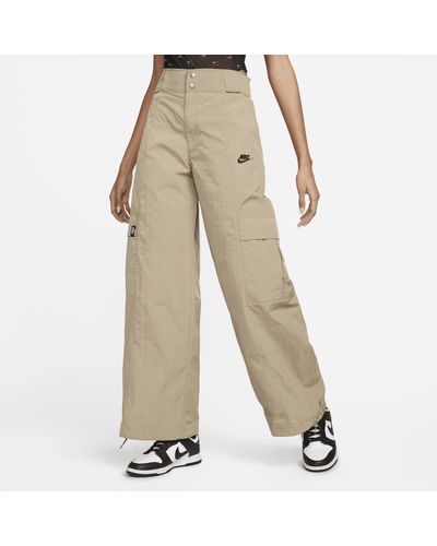 Nike Sportswear Oversized High-waisted Woven Cargo Pants - Natural