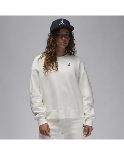 Nike Felpa a girocollo jordan brooklyn fleece - Bianco