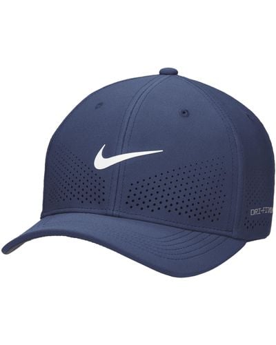Nike Dri-fit Adv Rise Structured Swooshflex Cap - Blue