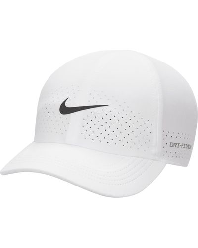 Nike Dri-fit Adv Club Unstructured Tennis Cap - White