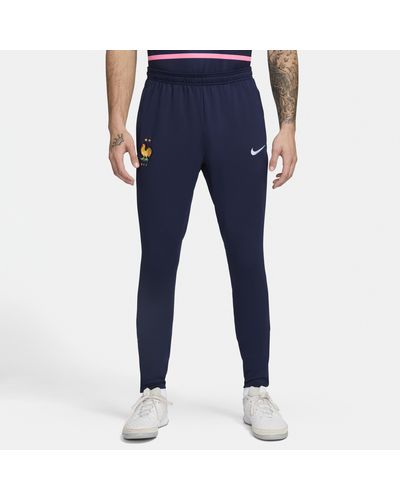 Nike Fff Strike Dri-fit Football Knit Trousers Polyester - Blue