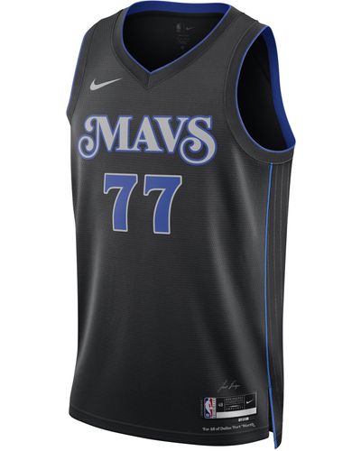 Nike Luka Dončić Dallas Mavericks 2023/24 City Edition Dri-fit Nba Swingman Jersey 50% Recycled Polyester - Black