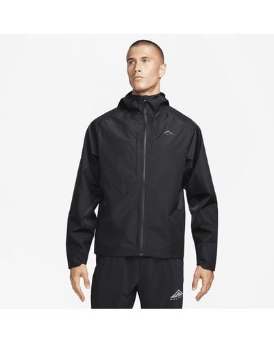 Nike Trail 'cosmic Peaks' Gore-tex Infiniumtm Running Jacket 50% Recycled Polyester - Black