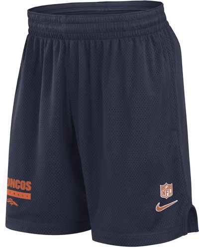 Nike Denver Broncos Sideline Dri-fit Nfl Shorts - Blue