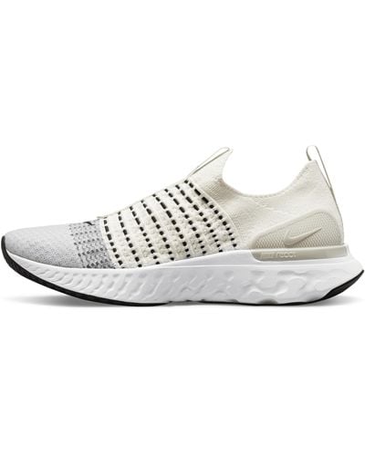 Nike React Phantom Run Flyknit 2 Road Running Shoes - White