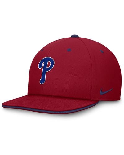 Nike Philadelphia Phillies Primetime Pro Dri-fit Mlb Adjustable Hat - Red