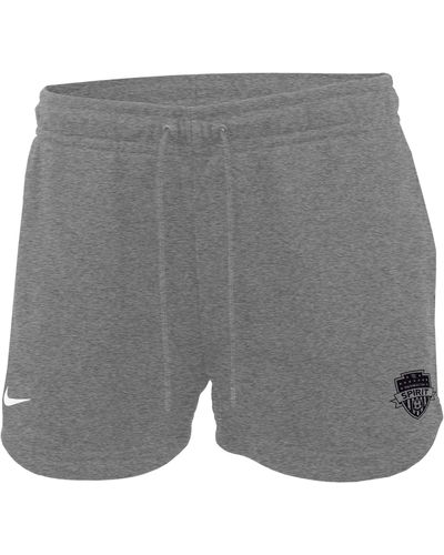 Nike Washington Spirit Essential Soccer Shorts - Gray