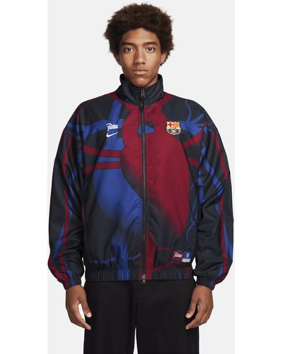 Nike F.c. Barcelona X Patta Football Tracksuit Jacket - Blue