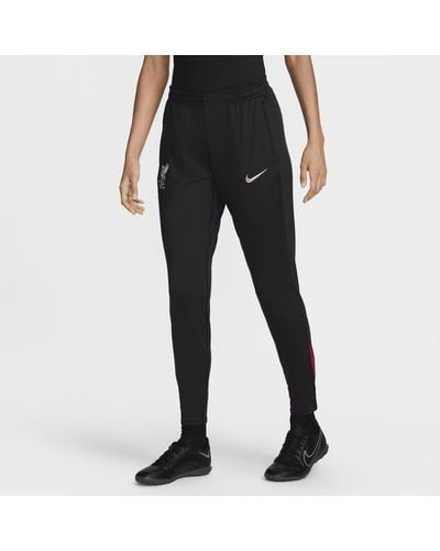 Nike Pantaloni da calcio in maglia dri-fit liverpool fc strike - Nero