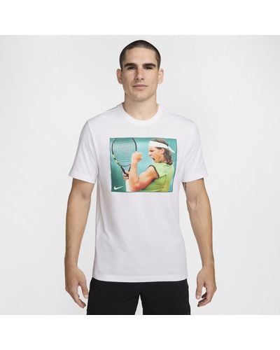 Nike Rafa Tennis T-shirt Cotton - White