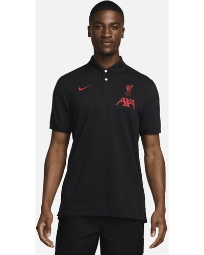 Nike Liverpool F.c. The Polo Dri-fit Football Polo Polyester - Black