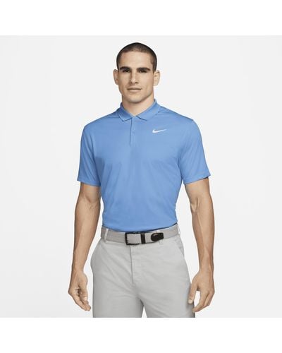 Nike Dri-fit Victory Golf Polo 50% Recycled Polyester - Blue