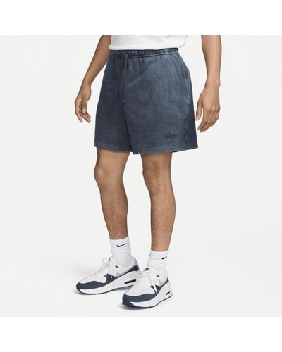 Nike Club Fleece French Terry Flow Shorts Cotton - Blue